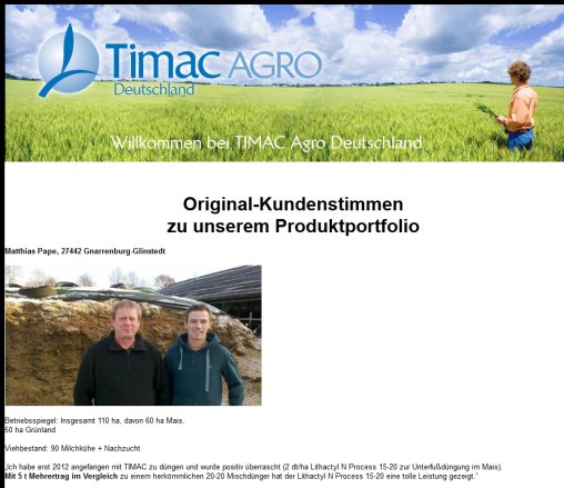 Erfahrungen Timac Agro Deutschland   Kundenmeinungen TIMAC Agro Deutschland GmbH öffnungszeit