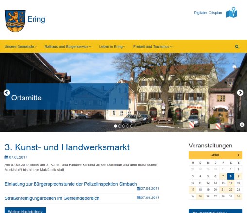 Verwaltungsgemeinschaft Ering   Gemeinden Ering und Stubenberg   Startseite   &ouml;ffnungszeit