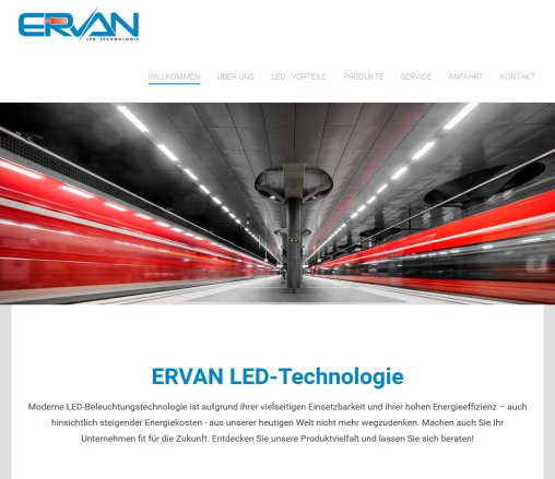 Moderne LED Technologie von ERVAN UG ERVAN UG (haftungsbeschränkt) öffnungszeit