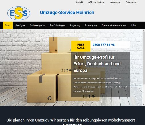ESS Umzugsservice Heinrich in Erfurt Umzug Transport Einlagerung Demontage und Montage sowie Transportservice und Brückenfahrten Erfahrung ESS Umzugsservice Heinrich in Erfurt Umzug Transport Einlagerung Demontage und Montage sowie Transportservice und Brückenfahrten Öffnungszeit