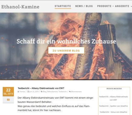Ethanol Kamine &ouml;ffnungszeit
