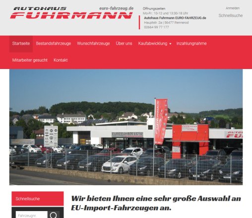 Autohaus Fuhrmann Ihr Fahrzeug Discounter Eur Rennerod