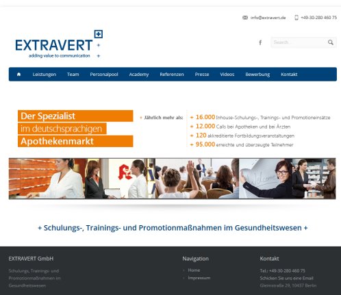 EXTRAVERT COACHING GmbH   Schulungs   Trainings  und Promotionmaßnahmen im Gesundheitswesen EXTRAVERT Coaching GmbH öffnungszeit