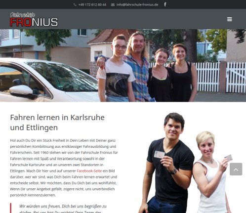 Fahrschule Fronius   Fahren lernen in Karlsruhe & Ettlingen  öffnungszeit