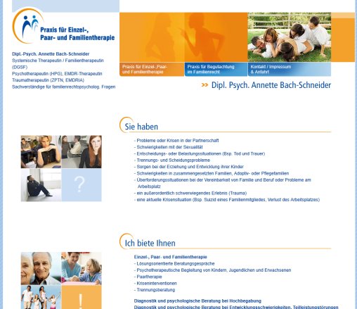 Praxis für Einzel Paar und Familientherapie von Dipl. Psych. Annette Bach Schneider in Erfurt Erfahrung Praxis für Einzel Paar und Familientherapie von Dipl. Psych. Annette Bach Schneider in Erfurt Öffnungszeit