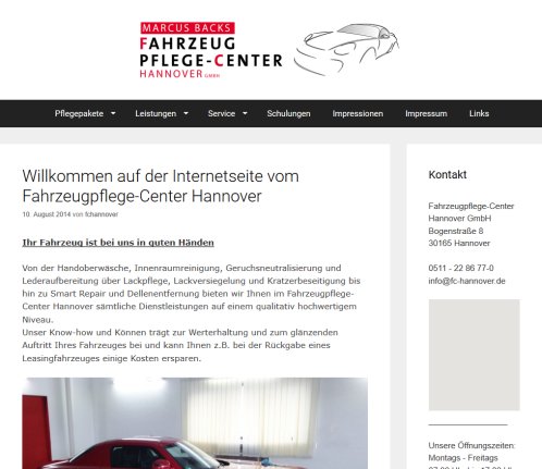 FC Hannover.de | Fahrzeugpflege Center Hannover FC Fahrzeugpflege Center Hannover GmbH &ouml;ffnungszeit