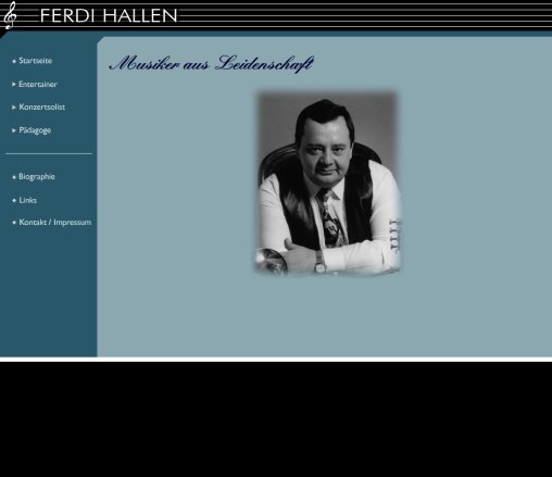 Ferdi Hallen   Musiker aus Leidenschaft  &ouml;ffnungszeit