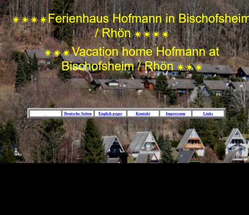 Ferienhaus Hofmann Bischofsheim Rhoen  öffnungszeit