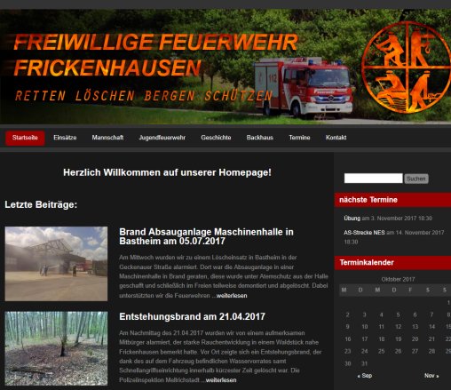 Freiwillige Feuerwehr Frickenhausen  öffnungszeit