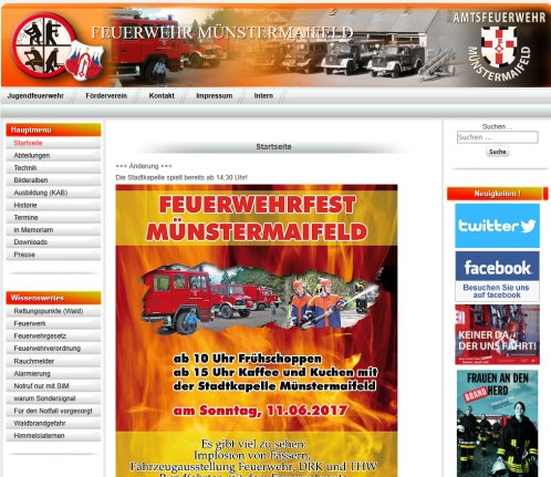 Startseite Feuerwehr Münstermaifeld Erfahrung Startseite Feuerwehr Münstermaifeld Öffnungszeit