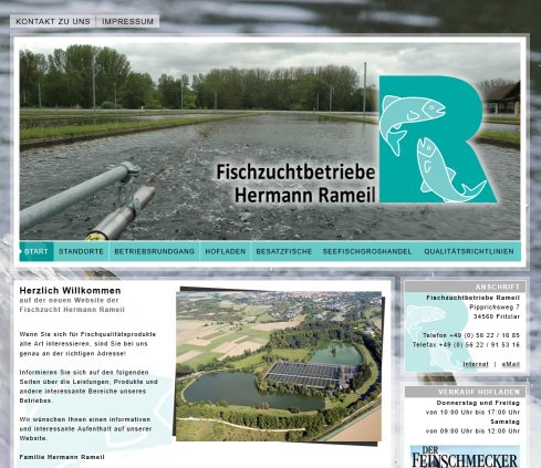 Fischzuchtbetriebe Hermann Rameil  öffnungszeit