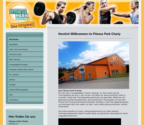 Fitness Park Charly   Startseite  öffnungszeit