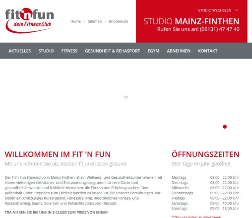 Willkommen | Fit 'n Fun › Finthen Mainz