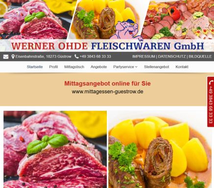 Werner Ohde Fleischwaren GmbH: › Partyservice Güstrow