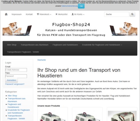 Startseite   Ihr Shop rund um den Transport von Haustieren  öffnungszeit