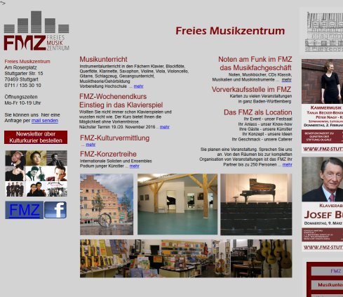 FMZ Freies MusikZentrum Stuttgart  öffnungszeit