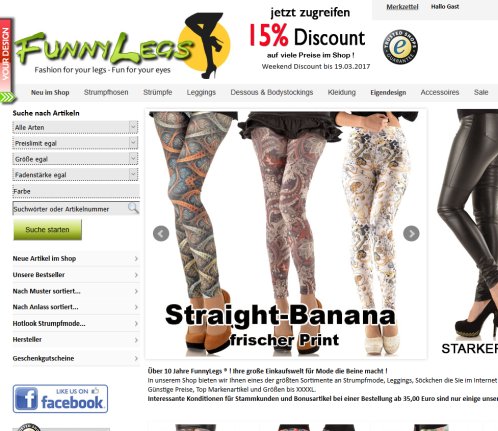 Strumpfhosen Strümpfe Leggings Nylons Online Shop Fashionversand  öffnungszeit