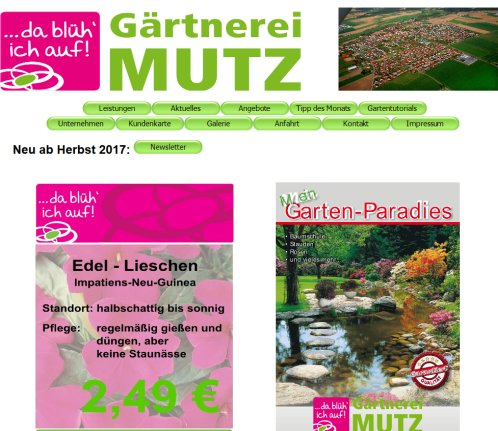 Gärtnerei Mutz  öffnungszeit
