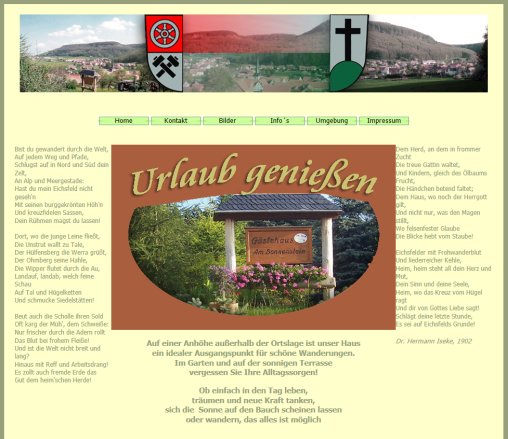 **** Gästehaus am Sonnenstein **** Erfahrung **** Gästehaus am Sonnenstein **** Öffnungszeit