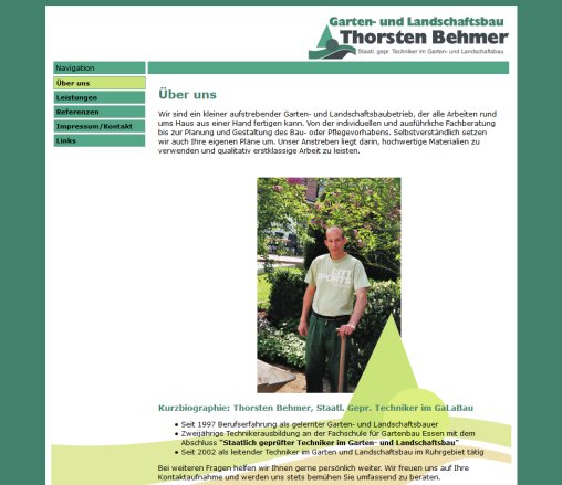 Garten  und Landschaftsbau   Thorsten Behmer  öffnungszeit