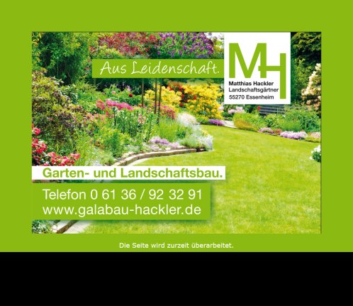 Garten  und Landschaftsbau Matthias Hackler   55270 Essenheim  öffnungszeit
