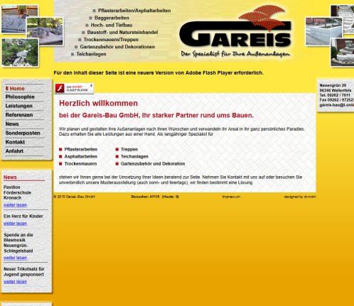 Gareis Bau GmbH | AuÃenanlagenHome Gareis Bau GmbH öffnungszeit