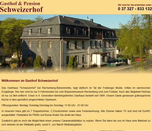 Pension Holzhau Erfahrung Pension Holzhau Öffnungszeit