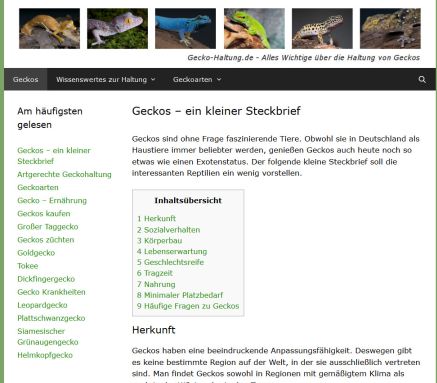 Geckos Gecko Haltung . de Erfahrung Geckos Gecko Haltung . de Öffnungszeit