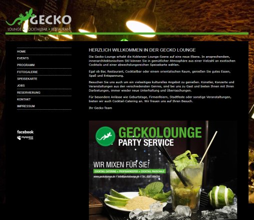Gecko Lounge in der Altstadt von Koblenz  öffnungszeit