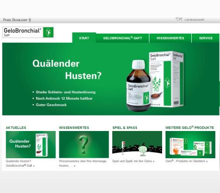 Bei Husten & Erkältung Schleim  & Hustenlöser GeloBronchial®   Saft G. Pohl Boskamp GmbH & Co. KG öffnungszeit