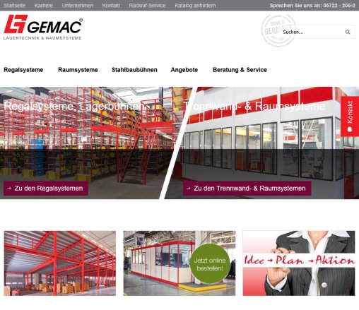 GEMAC Lagertechnik + Raumsysteme  &ouml;ffnungszeit