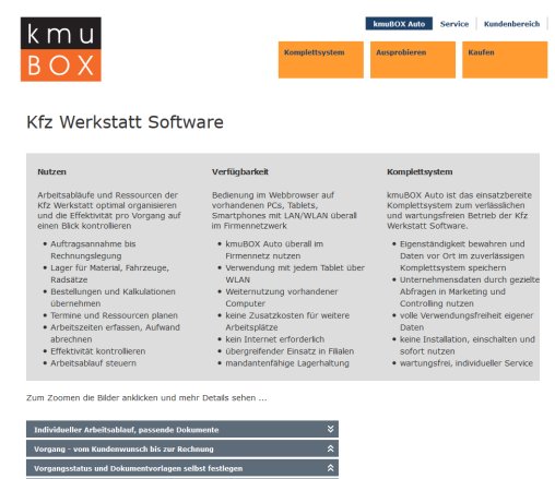 kmuBOX Auto Kfz Werkstatt Software Erfahrung kmuBOX Auto Kfz Werkstatt Software Öffnungszeit