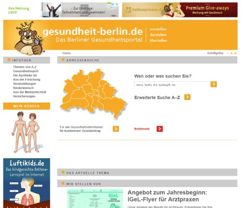 Gesundheit Berlin :: Arztadressen Notdienste und aktuelle Gesundheitsthemen Allgem. Jugendberatung GmbH Erfahrung Gesundheit Berlin :: Arztadressen Notdienste und aktuelle Gesundheitsthemen Allgem. Jugendberatung GmbH Öffnungszeit