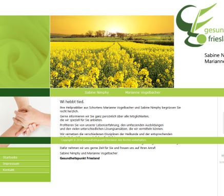 Gesundheitspunkt Friesland Heilpraktiker Schortens Jever Heilprakterinnen Marianne Vogelbacher Sabine Nimphy Erfahrung Gesundheitspunkt Friesland Heilpraktiker Schortens Jever Heilprakterinnen Marianne Vogelbacher Sabine Nimphy öffnungszeit