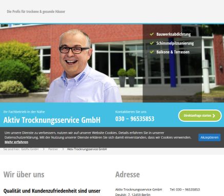 Aktiv Trocknungsservice GmbH Erfahrung Aktiv Trocknungsservice GmbH Öffnungszeit