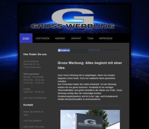 Gross Werbung Start Erfahrung Gross Werbung Start Öffnungszeit