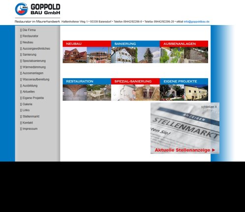 Goppold Bau GmbH   Riedenburg / Baiersdorf Goppold Bau GmbH öffnungszeit