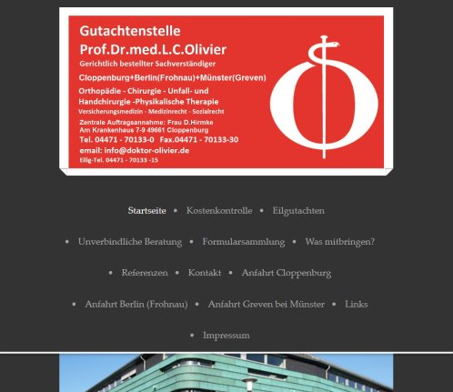 Medizinische Gutachten in Berlin  Münster und Cloppenburg  öffnungszeit