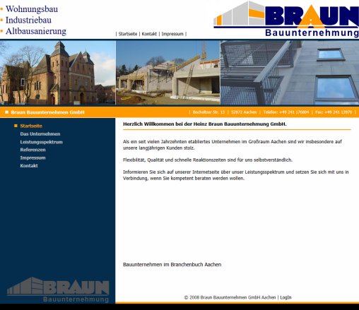 Bauunternehmung Heinz Braun GmbH :: Startseite WST WEB SERVICETEAM GmbH & Co. KG öffnungszeit