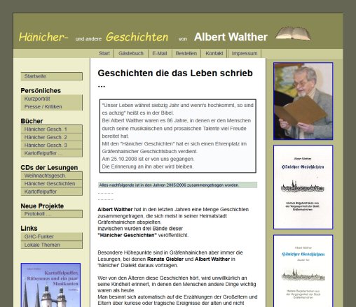 ** Albert Walther ** Hänicher und andere Geschichten Erfahrung ** Albert Walther ** Hänicher und andere Geschichten Öffnungszeit