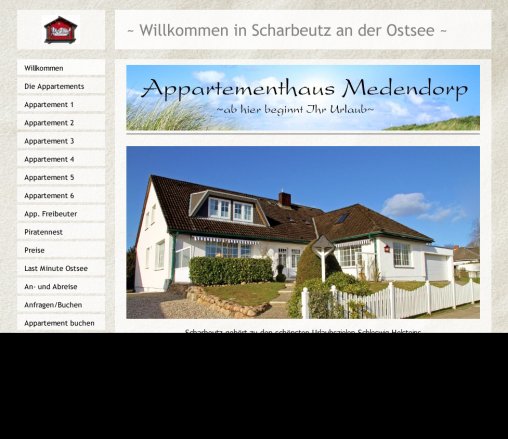 Ferienwohnungen & Appartements in Scharbeutz an der Ostsee  Urlaub im Appartementhaus Medendorp  öffnungszeit