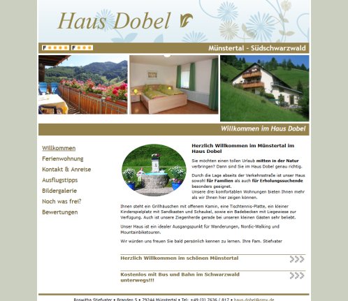 Haus Dobel | Münstertal Südschwarzwald | Willkommen im Haus Dobel | TouBiz 2.0 | Gastgeber | Unterkunft | Zimmer | Homepage Land in Sicht Werbeagentur AG Erfahrung Haus Dobel | Münstertal Südschwarzwald | Willkommen im Haus Dobel | TouBiz 2.0 | Gastgeber | Unterkunft | Zimmer | Homepage Land in Sicht Werbeagentur AG Öffnungszeit