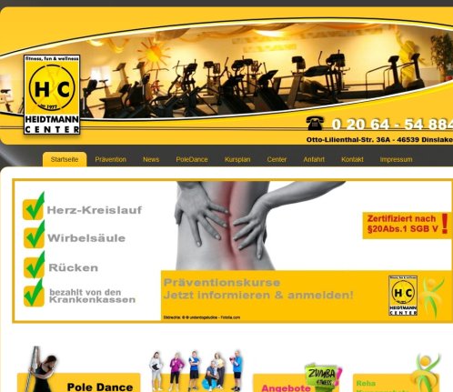 HeidtmannCenter   Startseite  &ouml;ffnungszeit