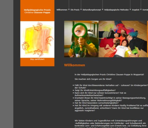 Heilp&auml;dagogische Praxis Clausen Puppe  &ouml;ffnungszeit