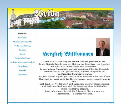 Herzlich Willkommen auf der Homepage des Heilpraktikers Lothar Schmeil aus Weida Erfahrung Herzlich Willkommen auf der Homepage des Heilpraktikers Lothar Schmeil aus Weida Öffnungszeit