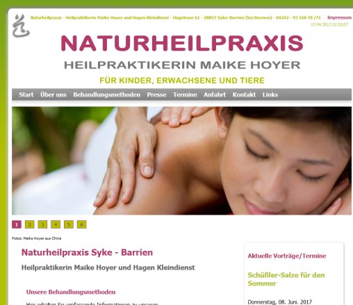 Naturheilpraxis Weyhe Heilpraktikerin Maike Hoyer   Service eSol inventive GbR öffnungszeit