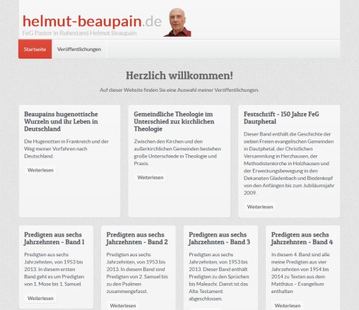Helmut Beaupain   FeG Pastor in Ruhestand  öffnungszeit