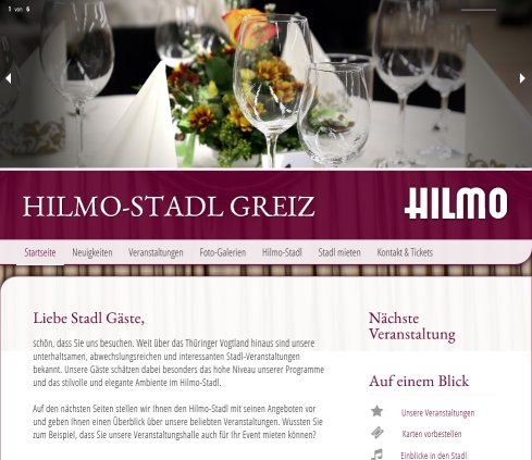 Willkommen im Hilmo Stad'l in Greiz   www.hilmo stadl.de Hildesheim & Mosblech GmbH öffnungszeit