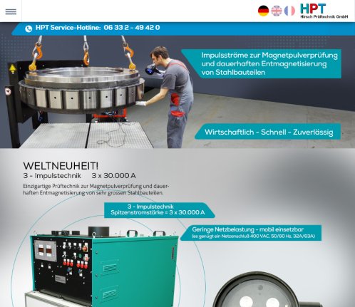 Entmagnetisieren | Entmagnetisierung | Rissprüfung | MT Prüfung | HPT Hirsch Prüftechnik GmbH öffnungszeit