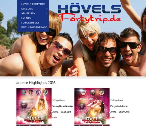 Event-, Party-, Abi-, Sommer- und Kurzreisen - Hövels Partytrip öffnungszeit